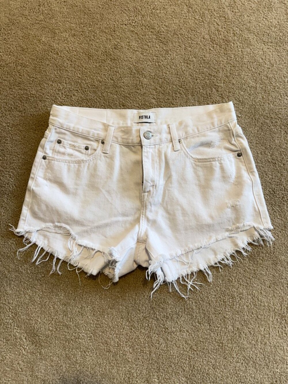 Pistola White Jean Shorts Size 27